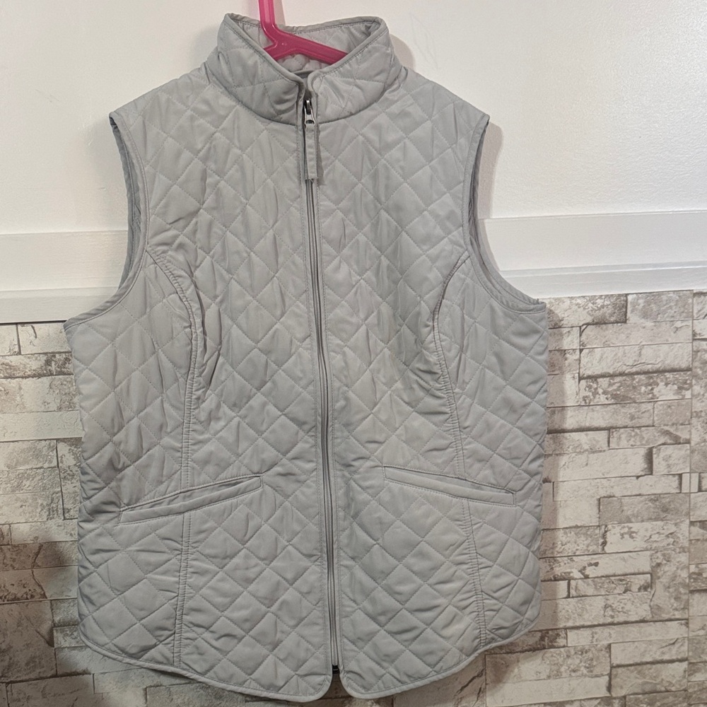 Van Heusen Cream Quilted Vest